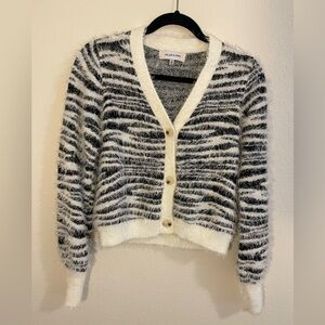 Cozy Knit Zebra Sweater